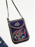 Hand-made Beaded Faux Leather Mini Purse